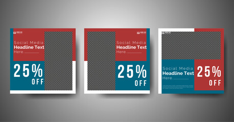 Trendy editable social media post template. Social media square banner template for business promotion. square web banner for social media mobile apps