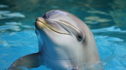 A dolphin enjoying the sun.
