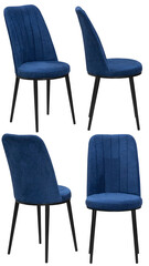 Chair for home or cafe. Interior element. Isolated from the background. From different angles