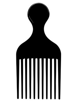 Afro comb hair grooming