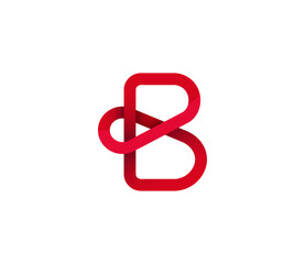 Letter B logo. B icon. Vector logo design template