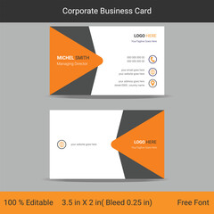 Fototapeta premium New Corporate Business Card Design
