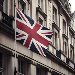 Fototapeta na wymiar Country flag, Great Britain concept. Illustration. Generative ai.