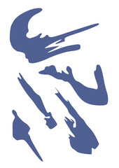 Exotic Paint Splatter Vector 5 Pack