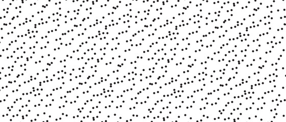Black polka dot pattern on white background. Straight dot pattern for backdrop and wallpaper template. Simple classic polka dot lines with repeat stripes texture. Polka background, vector illustration