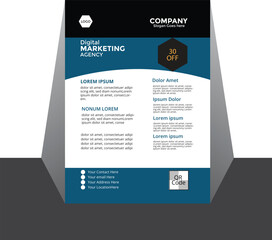Obraz premium Brochure design, cover layout, annual report, poster, flyer in A4,modern template, perfect for creative professional business, vector illustration template in A4 size.