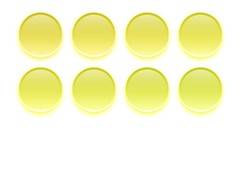 coloured aqua 3d buttons