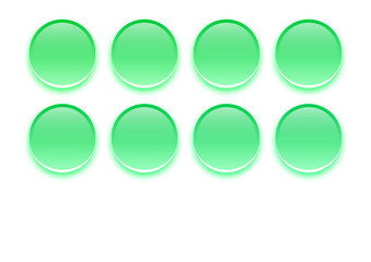 coloured aqua 3d buttons