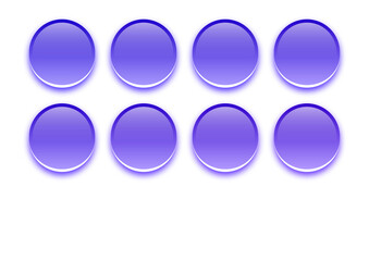 coloured aqua 3d buttons