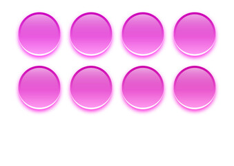 coloured aqua 3d buttons