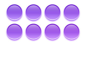 coloured aqua 3d buttons