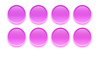 coloured aqua 3d buttons