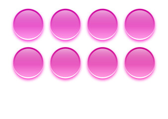 coloured aqua 3d buttons