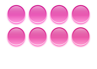 coloured aqua 3d buttons