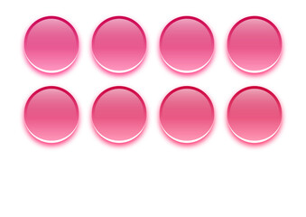 coloured aqua 3d buttons