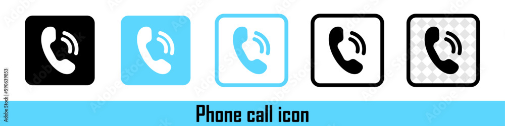 Poster phone call button or sign. the support line. incoming call. receiving call. vector