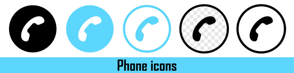 Phone call button or sing. Incoming call. Calling someone. Support line. Vector