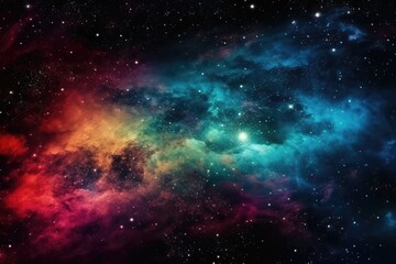 Fototapeta na wymiar vibrant and starry universe. Generative AI