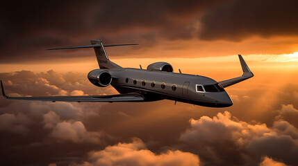 Gulfstream Aerospace G550 luxury business jet - obrazy, fototapety, plakaty