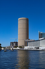 Beautiful view of downtown on a sunny summer day, Tampa, Florida