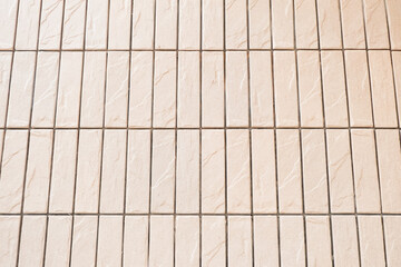Cream brick wall texture for used as background.