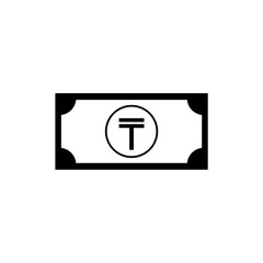 Kazakhstan Currency Symbol, Kazakhstani Tenge Icon, KZT Sign. Vector Illustration