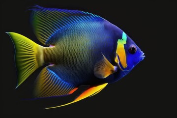 fish that have beautiful colors that are distinct and lively. Generative AI