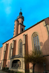 Pfarrkirche St. Nikolaus in Eibelstadt im Landkreis Würzburg, Bayern