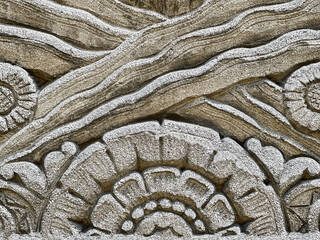 Abstract Stone Carving Background