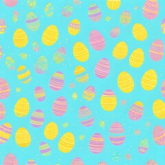 the Colorful Easter eggs background
