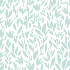 Mint leaves seamless pattern background
