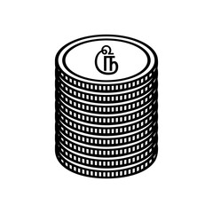 Sri Lanka Currency Symbol in Tamil, Sri Lankan Rupee Icon, LKR Sign. Vector Illustration