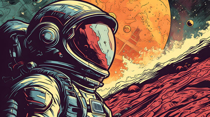 Exploring the Futuristic World of Space Travel: An Astronaut Profile - AI Art