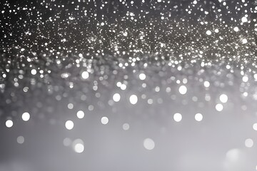glitter vintage lights background. silver and black. de-focused