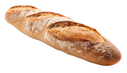 baguette isolated on transparent background, generative ai