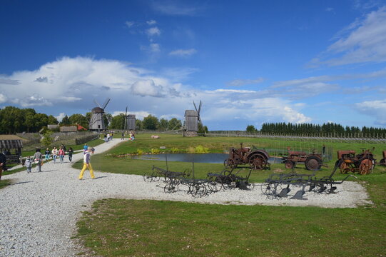 The Angla Windmills of Saaremaa Island, Estonia