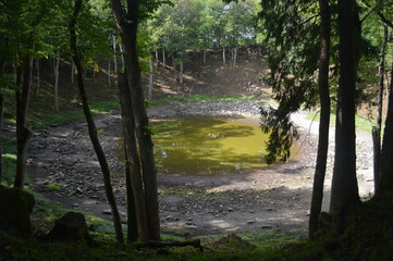 Kaali Crater of a meteor in Saarema Island, Estonia