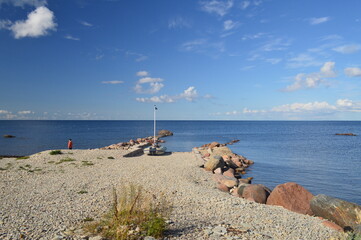 Panga Pank or Panga Cliffs in Saaremaa Island, Estonia