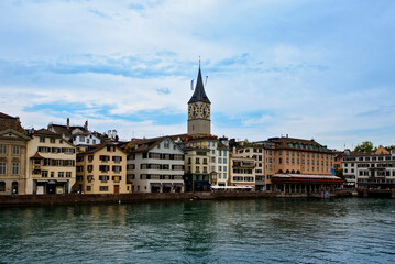 Fototapeta na wymiar Zurich, Switzerland. View of the historic city