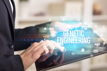 Close-up of a tablet searching modern technology concept