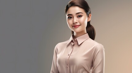 スーツ姿の若いアジア人ビジネスウーマン（Generative AI）
