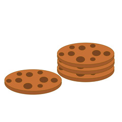 cookies on a white background