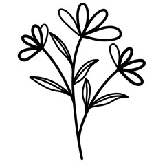 Flower Doodle Vector Illustration 