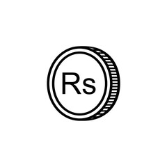 Sri Lanka Currency Symbol in (Plural) English, Sri Lankan Rupee Icon, LKR Sign. Vector Illustration