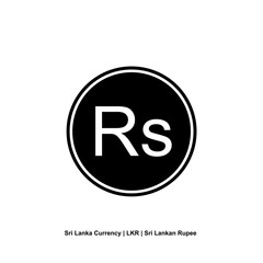 Sri Lanka Currency Symbol in (Plural) English, Sri Lankan Rupee Icon, LKR Sign. Vector Illustration