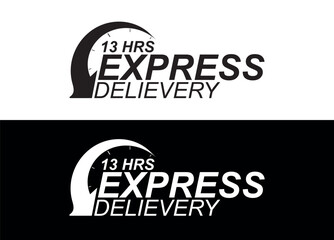 Express delivery in 13 hours. Fast delivery, express and urgent shipping