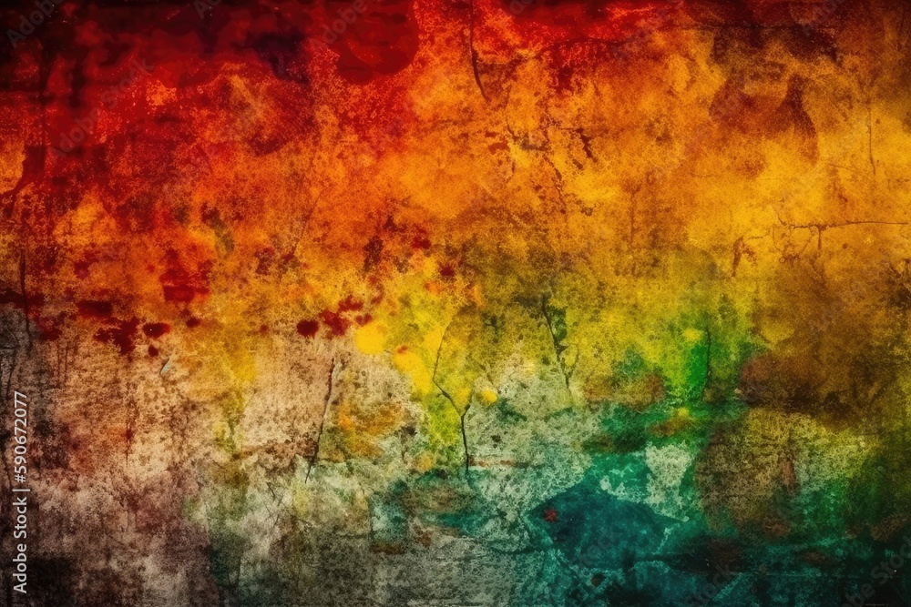 Poster grungy multicolored background. generative ai