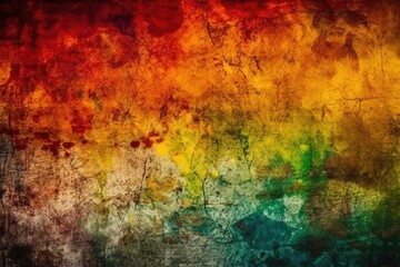grungy multicolored background. Generative AI