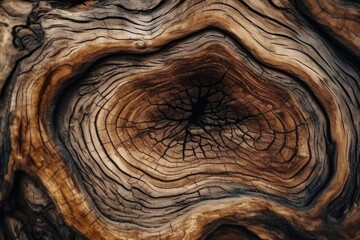 the textured bark of a tree trunk up close. Generative AI