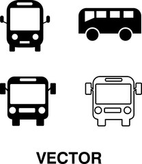 bus icon illustration vector symbol on white background..eps